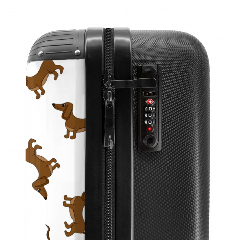 Koffer - Hond - Patroon - Bruin - Dieren-3