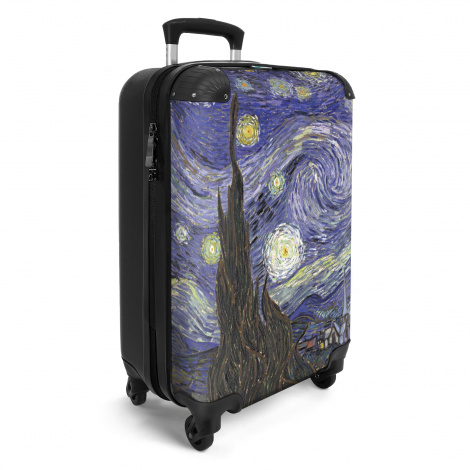 Koffer - Van Gogh - Sterrenhemel - Kunst - Oude meesters - Blauw-2