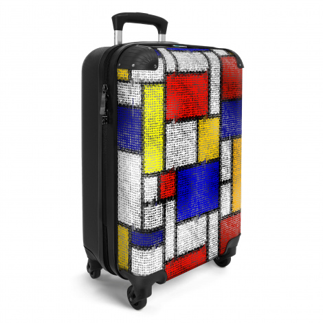 Koffer - Patroon - Kunst - Mondriaan - abstract-2