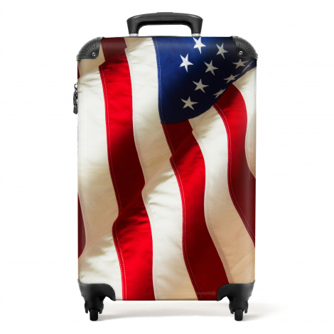 Koffer - Amerikaanse vlag - Rood - Blauw - USA