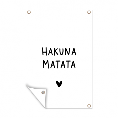 Outdoor Poster - Hakuna matata - Zitate - Sprichwörter