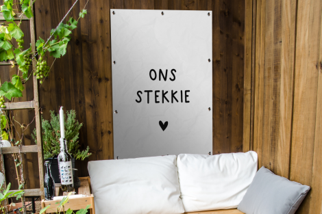 Tuinposter Ons stekkie - Quotes - Spreuken - Tuinposter-4