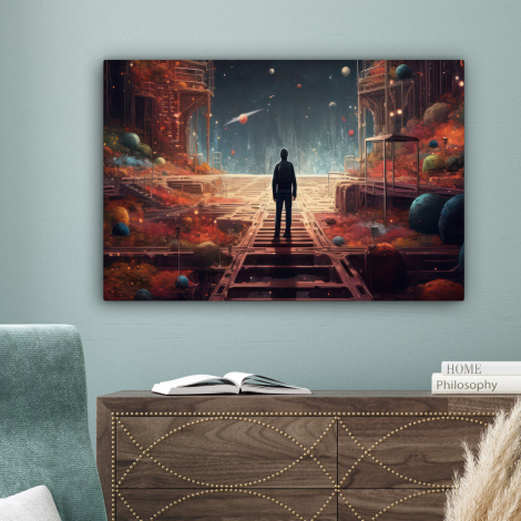 Leinwandbild - Außerirdisch - Astronaut - Planeten - Weltraum-4