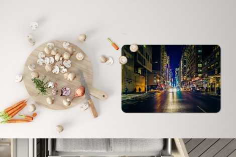 Tischset (6er Set) - New York - Taxi - Nacht - 45x30 cm-4