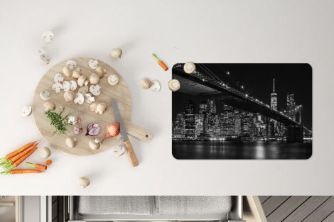 Premium placemats (6 stuks) - New York - Brooklyn - Bridge - 45x30 cm-4