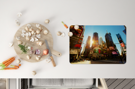 Premium placemats (6 stuks) - New York - Amerika - Reclamebord - 45x30 cm-4