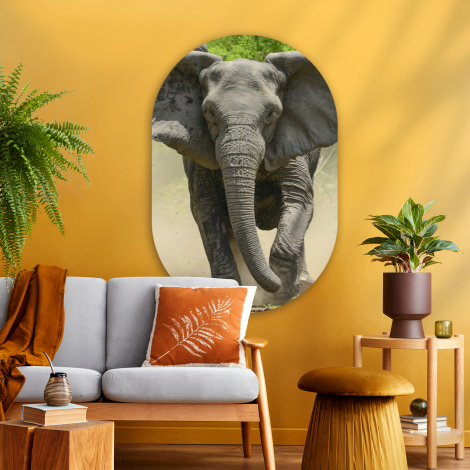 Plaque de porte personnalisée pour enfants, éléphant, nom peint à la main, décoration de chambre d'enfant Safari FR - Canada
