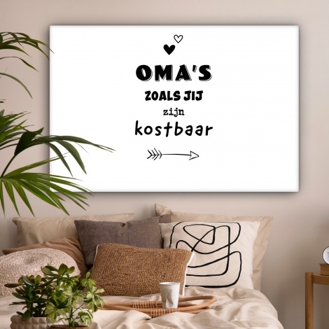 Canvas - Quotes - Oma's zoals jij zijn kostbaar - Spreuken - Oma-2