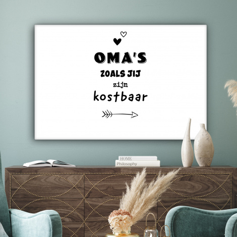 Canvas - Quotes - Oma's zoals jij zijn kostbaar - Spreuken - Oma-3