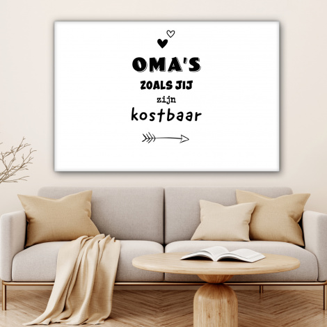 Canvas - Quotes - Oma's zoals jij zijn kostbaar - Spreuken - Oma-4