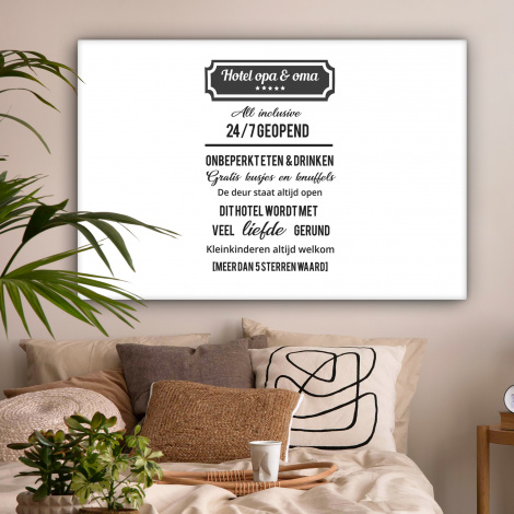 Canvas - Hotel opa & oma - Spreuken - Opa - Quotes - Oma-2