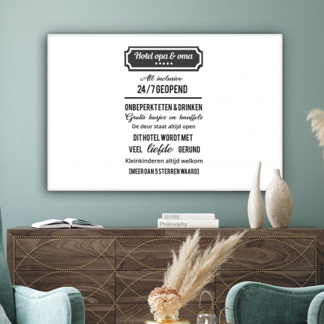 Canvas - Hotel opa & oma - Spreuken - Opa - Quotes - Oma-3