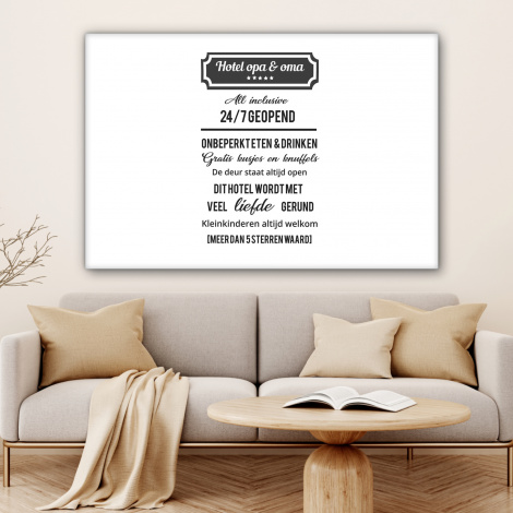 Canvas - Hotel opa & oma - Spreuken - Opa - Quotes - Oma-4