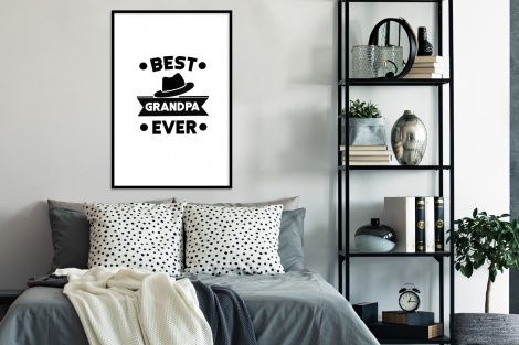 Poster met lijst - Opa - Quotes - Best grandpa ever - Spreuken - Staand-4