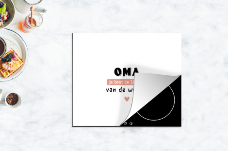 Inductiebeschermer - Quotes - Oma jij bent de liefste van de wereld - Spreuken - Oma-4