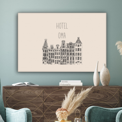 Canvas - Spreuken - Hotel oma - Oma - Quotes-3