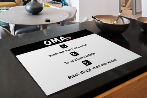 Inductiebeschermer - Quotes - Oma is de allerliefste - Spreuken - Oma-2