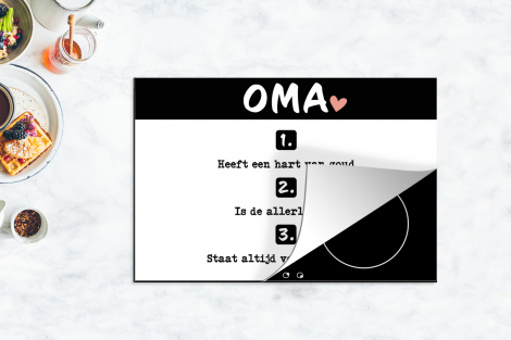 Inductiebeschermer - Quotes - Oma is de allerliefste - Spreuken - Oma-4