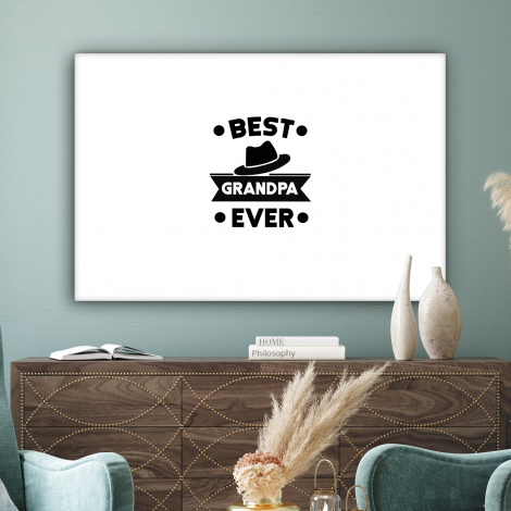 Canvas - Opa - Quotes - Best grandpa ever - Spreuken-3