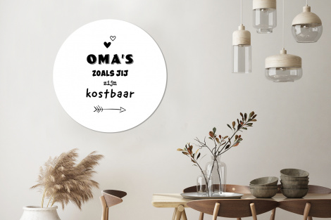 Muurcirkel - Quotes - Oma's zoals jij zijn kostbaar - Spreuken - Oma-3