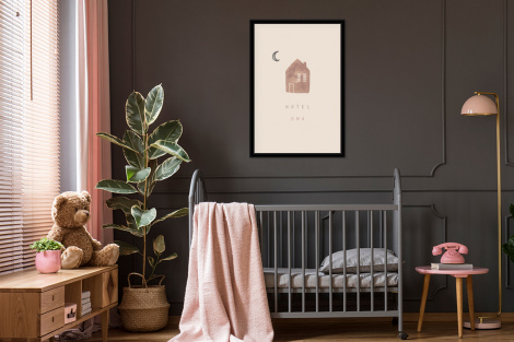 Poster met lijst - Spreuken - Hotel oma - Oma - Quotes - Staand-3