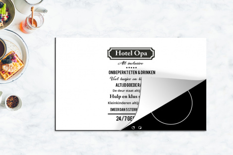 Inductiebeschermer - Quotes - Hotel opa - Spreuken - Opa-4