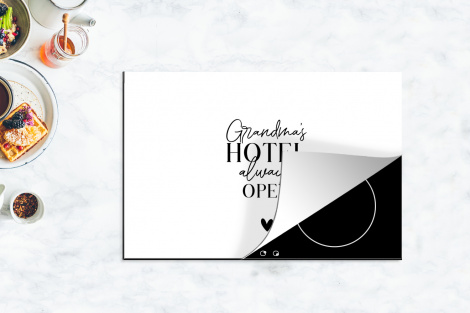 Inductiebeschermer - Quotes - Spreuken - Oma - Grandma's hotel always open-4