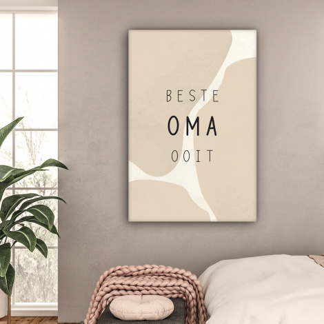 Canvas - Spreuken - Beste oma ooit - Quotes - Oma-2