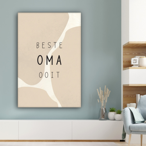 Canvas - Spreuken - Beste oma ooit - Quotes - Oma-3