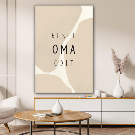 Canvas - Spreuken - Beste oma ooit - Quotes - Oma-4