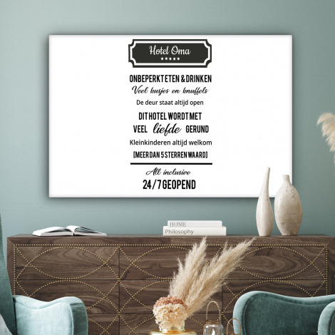 Canvas - Hotel oma - Spreuken - Oma - Quotes-3