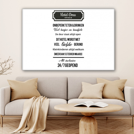 Canvas - Hotel oma - Spreuken - Oma - Quotes-4