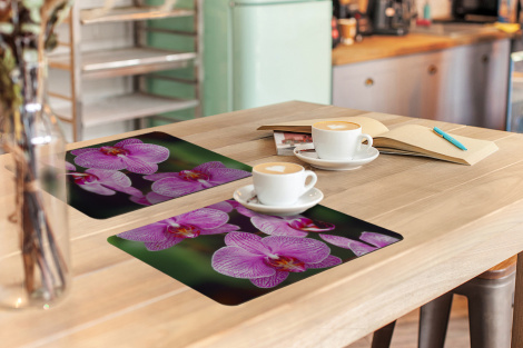 Premium placemats (6 stuks) - Roze orchidee - 45x30 cm-thumbnail-3