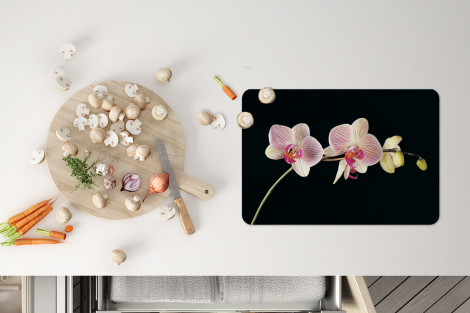 Premium placemats (6 stuks) - Orchidee tegen zwarte achtergrond - 45x30 cm-thumbnail-4