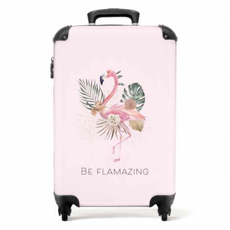 Koffer - Flamingo - Jungle - Vrouwen - Roze - Quotes