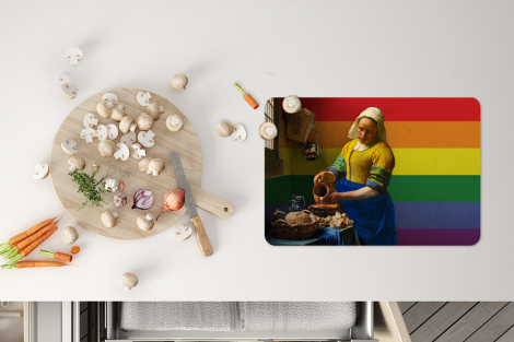 Premium placemats (6 stuks) - Melkmeisje - Vermeer - Pride - 45x30 cm-4