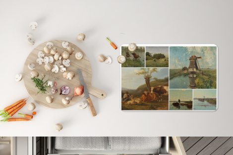 Tischset (6er Set) - Collage - Niederlande - Kunst - 45x30 cm-4