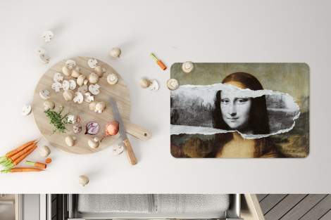 Tischset (6er Set) - Mona Lisa - Schwarz und weiß - Da Vinci - 45x30 cm-thumbnail-4