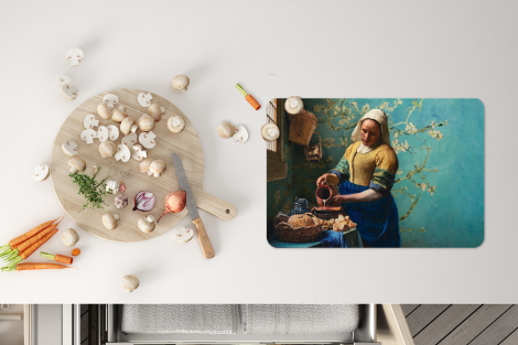 Premium placemats (6 stuks) - Vermeer - Melkmeisje - Van Gogh - Amandelbloesem - 45x30 cm-thumbnail-4
