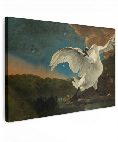Canvas schilderij - Zwaan - Oude meesters - Jan Asselijn