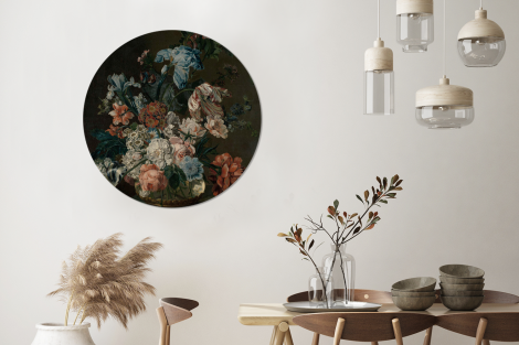 Behangcirkel - Stilleven met bloemen - Schilderij van Cornelia van der Mijn-thumbnail-3