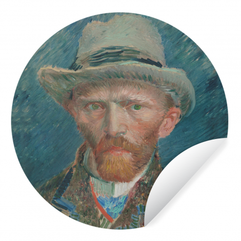 Behangcirkel - Zelfportret 1887 - Schilderij van Vincent van Gogh