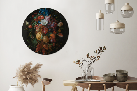 Behangcirkel - Festoen van vruchten en bloemen - Schilderij van Jan Davidsz. de Heem-thumbnail-3