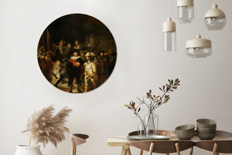 Behangcirkel - De Nachtwacht - Schilderij van Rembrandt van Rijn-thumbnail-3