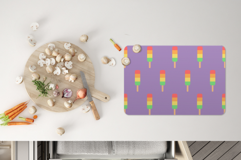Tischset (6er Set) - Eis - Muster - Farben - Lila - 45x30 cm-thumbnail-4