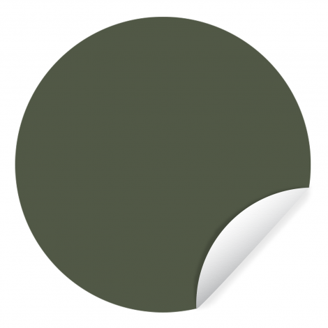 Behangcirkel - Groen - Olijf - Kleur - Groene - Kleuren - Effen - Olijfgroen