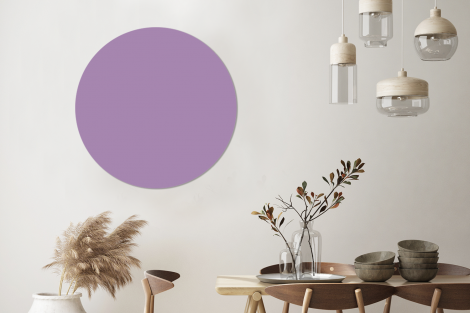 Runde Tapete - Innenbereich - Violett - Farben - Farbe - Einfarbig-3