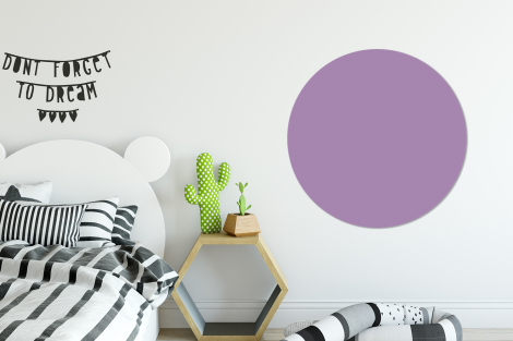 Runde Tapete - Innenbereich - Violett - Farben - Farbe - Einfarbig-2