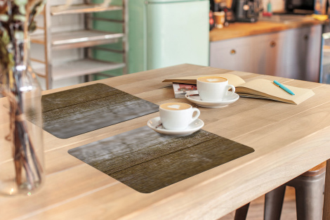 Premium placemats (6 stuks) - Structuur van een houten plank - 45x30 cm-thumbnail-3