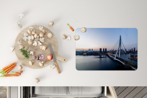 Premium placemats (6 stuks) - Rotterdam - Water - Erasmus - 45x30 cm-4